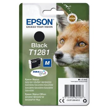 Epson originál ink C13T12814012, T1281, black, 5,9ml, Epson Stylus S22, SX125, 420W, 425W, Stylus Office BX305, čierna