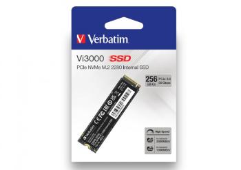 Verbatim SSD 256GB Vi3000 Internal PCIe NVMe M.2, interní disk, černá