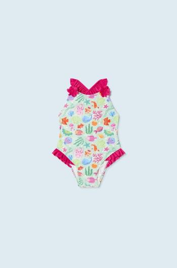 Jednodielne plavky pre bábätká Mayoral tyrkysová farba