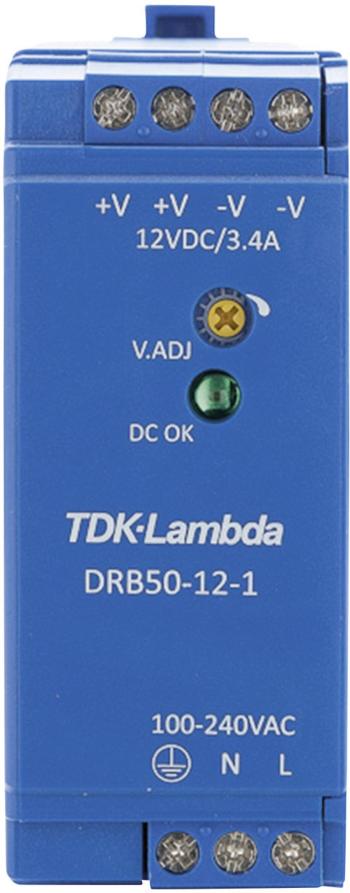 TDK-Lambda DRB50-12-1 sieťový zdroj na montážnu lištu (DIN lištu)  12 V/DC 4.2 A 50.4 W 1 x