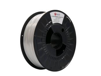 Tlačová struna (filament) C-TECH PREMIUM LINE, Silk PLA, dopravná biela, RAL9003, 1,75mm, 1kg