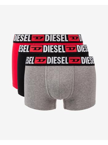 Boxerky pre mužov Diesel - čierna, červená, sivá