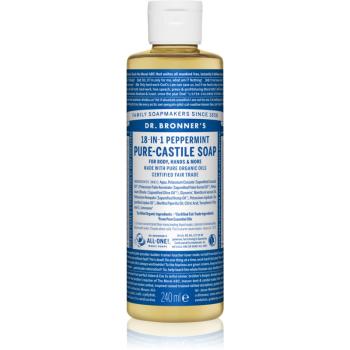 Dr. Bronner’s Peppermint tekuté univerzálne mydlo 240 ml