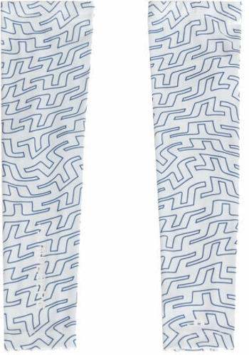 J.Lindeberg Esther Golf Print Sleeves White Outline Bridge Swirl XS/S