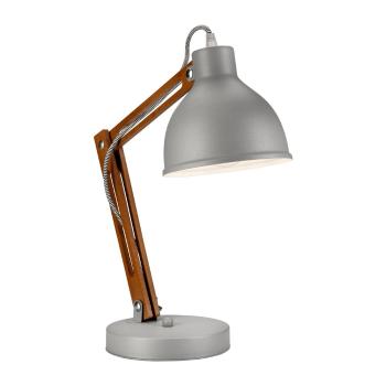 Sivá stolová lampa Lamkur Marcello