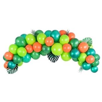 Balóniková girlanda – sada zeleno – oranžová – dino/džungľa 200 cm, 60 ks (5900779175914)