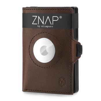 Slimpuro ZNAP Airtag Wallet, 8 kariet, priehradka na mince, 9 x 1,5 x 6 cm (Š x V x H), ochrana RFID