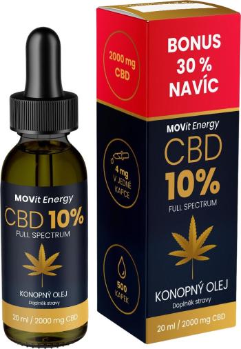 MOVIT ENERGY CBD 10% Full Spectrum konopný olej 20 ml