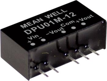 Mean Well DPU01L-15 DC / DC menič napätia, modul   33 mA 1 W Počet výstupov: 2 x