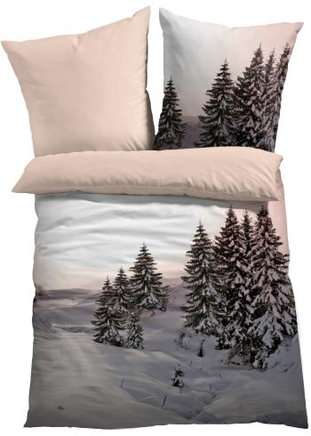 Obojstranná posteľná bielizeň so zimnou krajinkou