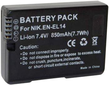 Náhradné batérie pre kamery Conrad Energy EN-EL14, 7,4 V, 850 mAh