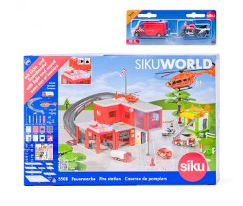 SIKU SIKUWORLD - POZIARNA STANICA S HASICSKYM AUTOM /55081656/