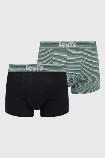 Boxerky Levi's 2-pak pánske, zelená farba