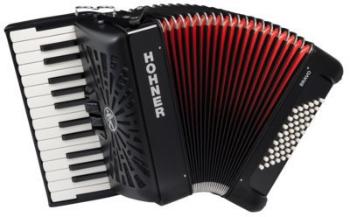 Hohner Bravo II 48 Čierna Klávesový akordeón