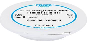 Felder Löttechnik ISO-Core "Ultra Clear" SAC305 spájkovací cín cievka Sn96,5Ag3Cu0,5  0.5 mm