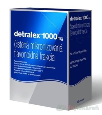 DETRALEX 1000 mg ťažké, boľavé, opuchnuté nohy 30 vreciek