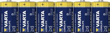 Varta LONGLIFE D Folie 6 batéria typu D alkalicko-mangánová 15800 mAh 1.5 V 6 ks