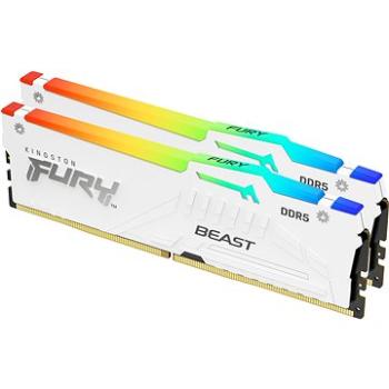 Kingston FURY 64GB KIT DDR5 5200MHz CL36 Beast White RGB EXPO (KF552C36BWEAK2-64)