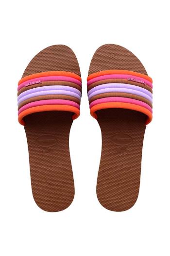 Šľapky Havaianas You Malta Cool Sandals dámske, fialová farba, 4148299