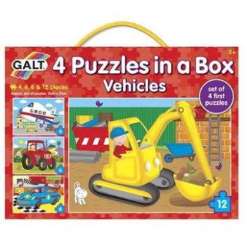GALT 4 Puzzle v krabici – dopravné prostriedky (5011979554659)