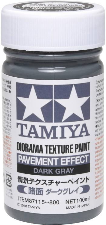 Tamiya 87115 tmel pre modelovú železnicu tmavosivá 100 ml