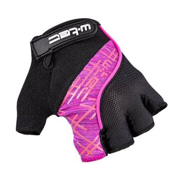 Cyklo rukavice W-TEC Karolea Farba čierno-fialovo-ružová, Veľkosť XL