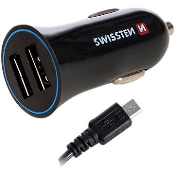 Swissten adaptér 2,4 A + kábel micro USB 1,5 m (20110900)