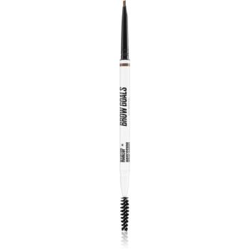 Makeup Obsession Brow Goals ceruzka na obočie s kefkou odtieň Ash Brown 0.1 g