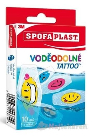 3M SPOFAPLAST č.115N Náplasti VODEODOLNÉ TATTOO detské, mix, 10ks