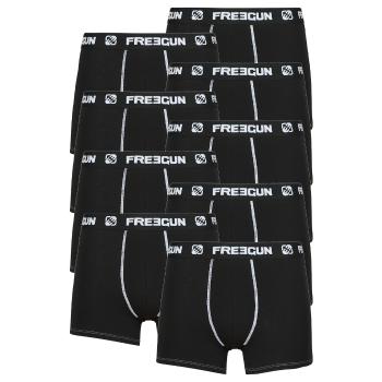 Freegun  BOXERS COTON NR X9  Boxerky Čierna