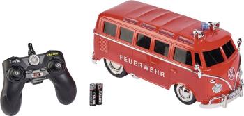 Carson Modellsport  T1 Samba Bus Feuerwehr červená komutátorový 1:14 RC model auta  cestný model  RtR 2,4 GHz