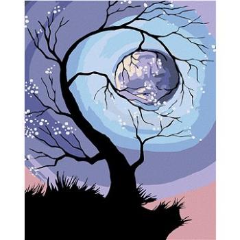 Maľovanie podľa čísel – Strom v noci pri splne (HRAmal00686nad)