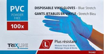 Pharma Activ Rukavice nitril vinyl modré bez pudru 100 ks