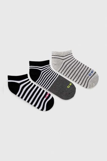 Ponožky Dkny 3-pak dámske, šedá farba
