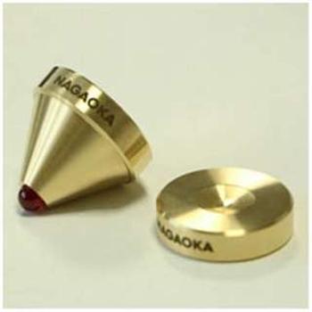 Nagaoka BR02 INSULATORS brass with ruby