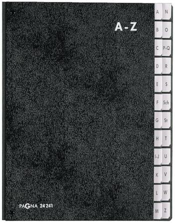 PAGNA pultový zakladač 24241-04  tvrdá lepenka čierna DIN A4 Počet priehradiek: 24 AZ