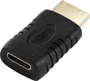 SpeaKa Professional SP-7870124 HDMI adaptér [1x HDMI zástrčka - 1x HDMI zásuvka C Mini] čierna pozlátené kontakty