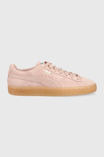 Semišové tenisky Puma Suede Classic XXI ružová farba