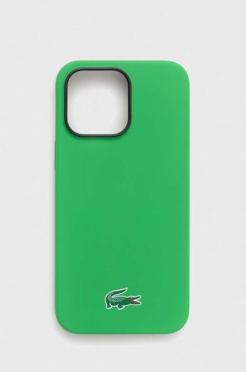 Puzdro na mobil Lacoste iPhone 14 Pro Max 6,7" zelená farba