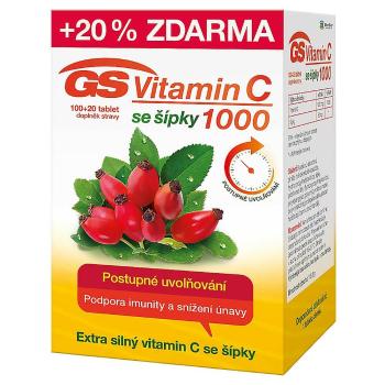GS Vitamín C 1000 so šípkami 100+20 tabliet ZADARMO