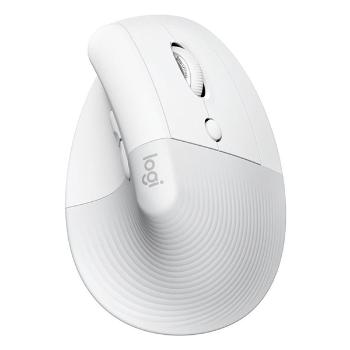 Logitech Myš LIFT, 4000DPI, bluetooth, optická, 6tl., bezdrôtová, biela, 1 ks AA, ergonomická, vertikál.