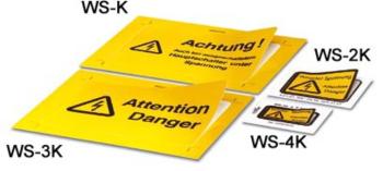 Warning label WS-3K 1004490 Phoenix Contact