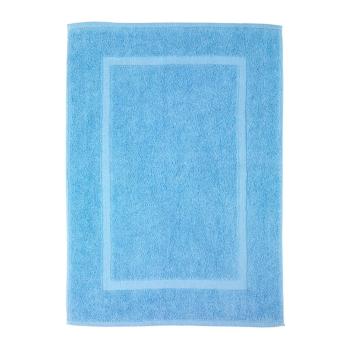 Modrá bavlnená kúpeľňová predložka Wenko Serenity, 50 × 70 cm