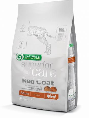 Natures Protection Superior care red dog GF adult lamb small breed 1,5kg + snack Dental stick 50g