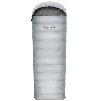 Naturehike kombinovaný páperový spací vak RM40 veľ. L 940 g – sivý (NH22YD00340L)