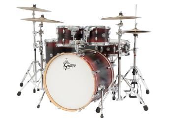 Gretsch drums Gretsch Shellpack Catalina Ash 10/12/16/22/14SD Red/Black/Red Burst