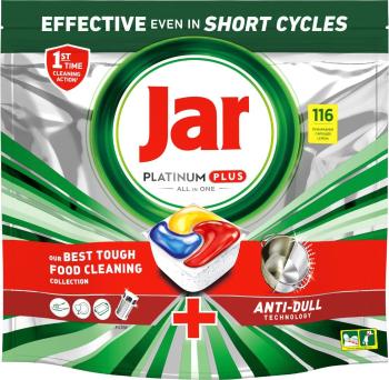 Jar Platinum Plus All-in-One, Kapsuly do umývačky riadu, Citrón 116 ks