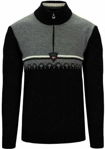 Dale of Norway Lahti Mens Knit Sweater Black/Smoke/Off White L Sveter