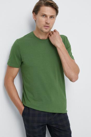 Bavlnené tričko Medicine zelená farba, jednofarebné