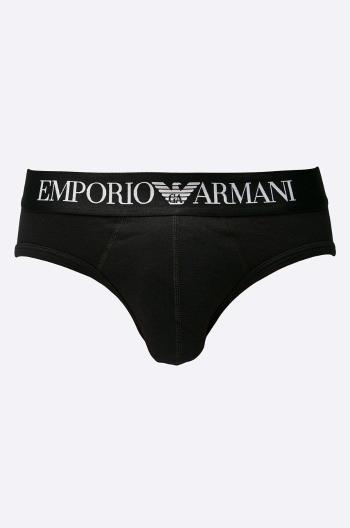 Slipy Emporio Armani Underwear pánske, čierna farba